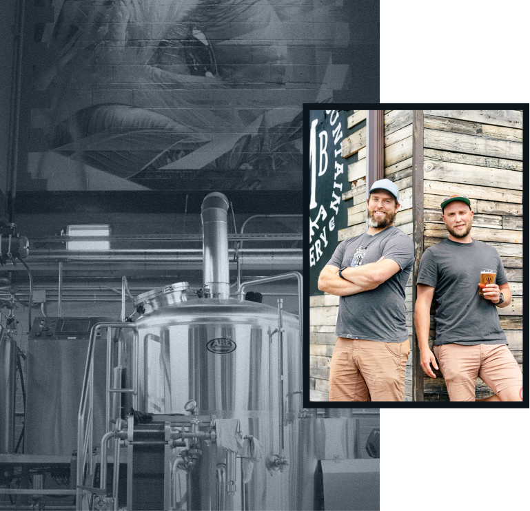 Interior of Distillery and Owners